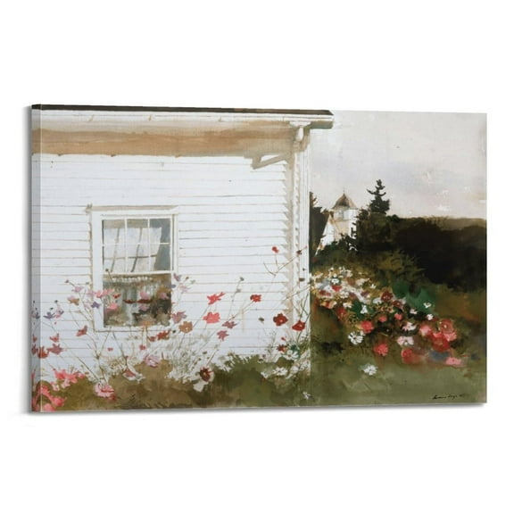 Andrew Wyeth Famous Artposter Around The Corner Gifts Canvas Painting Poster Wall Art Decorative Picture Prints Modern Decor Unframed 12x18inch(30x45cm)