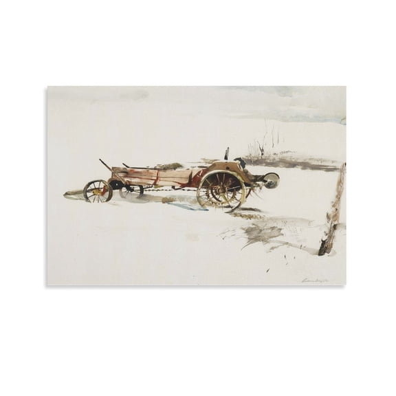 Andrew Wyeth Farm Canvas Printing Famous Paintings, Wall Art Posters, Decorative Hanging Pictures Wall Art Poster Scroll Canvas Painting Picture Living Room Decor Home 12x18inch(30x45cm)