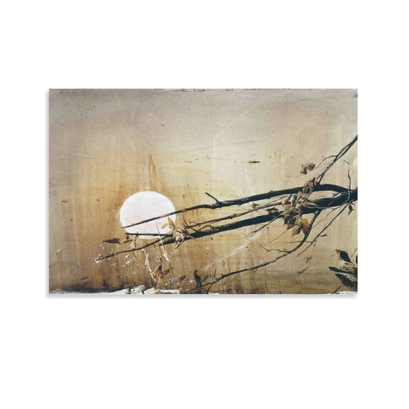 Andrew Wyeth Full Moon Prints Poster Picture Print Wall Art Poster Painting Canvas Posters Artworks Gift Room Aesthetic 20x30inch(50x75cm)