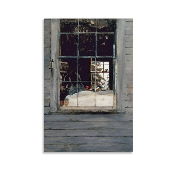 Andrew Wyeth Geraniums By Painting Art Poster Canvas Wall Art Poster Decorative Bedroom Modern Home Print Picture Artworks Posters 12x18inch(30x45cm)