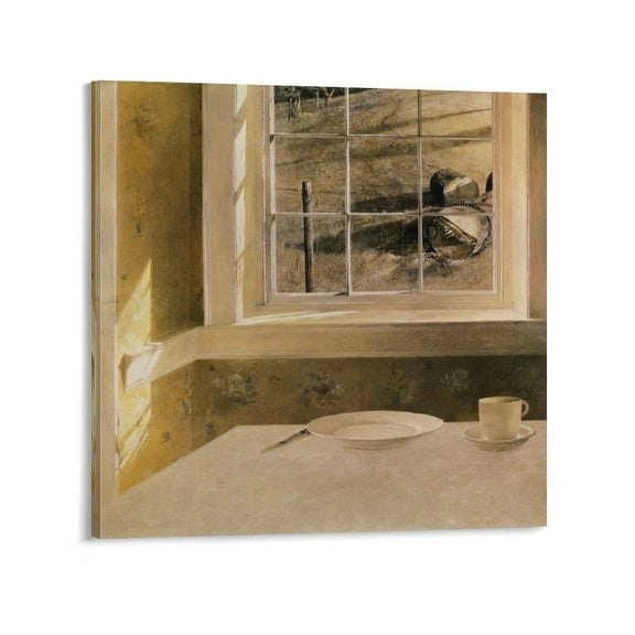 Andrew Wyeth Groundhog Day Painting Art Poster Posters Art Print Wall Photo Paint Poster Hanging Picture Family Bedroom Decor Gift 20x20inch(50x50cm)