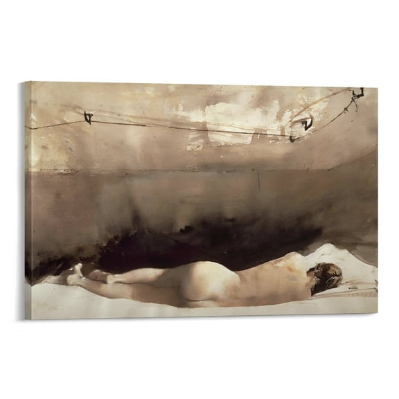 Andrew Wyeth The Helga for Room Aesthetic Wall Art Prints Framed Paintings Posters Wall Art Painting Canvas Gift Living Room Prints Bedroom Decor Poster Artworks 16x24inch(40x60cm)