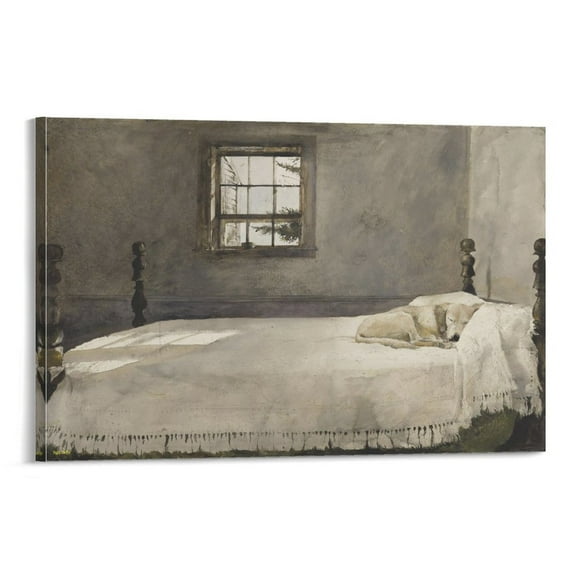 Andrew Wyeth Master Bedroom Prints Poster Canvas Wall Art Prints Poster Gifts Photo Picture Painting Posters Room Decor Home Decorative 16x24inch(40x60cm)