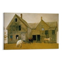 Andrew Wyeth Open House Wall Art Prints Poster Painting On Canvas Wall Art Poster Scroll Picture Print Living Room Walls Decor Home Posters 12x18inch(30x45cm)