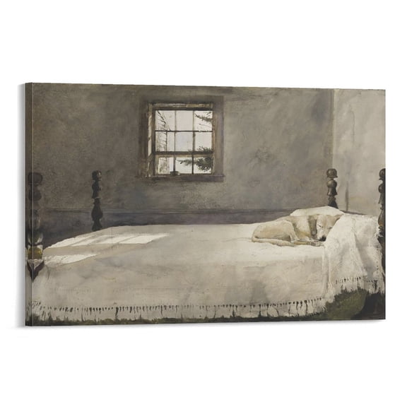 Andrew Wyeth Painting Master Bedroom Poster Painting On Canvas Wall Art Poster Scroll Picture Print Living Room Walls Decor Home Posters 12x18inch(30x45cm)