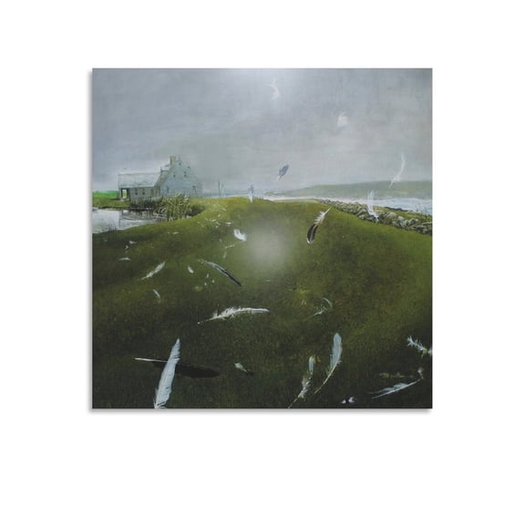 Andrew Wyeth Poster Airborne Canvas Famous Paintings, Wall Art Posters, Decorative Hanging Pictures Gifts Canvas Painting Poster Wall Art Decorative Picture Prints Modern Decor 16x16inch(40x40cm)