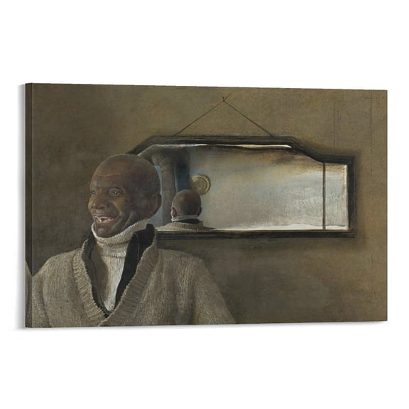 Andrew Wyeth Print Painting Turtleneck Canvas Poster Posters Wall Art Painting Canvas Gift Living Room Prints Bedroom Decor Poster Artworks 08x12inch(20x30cm)
