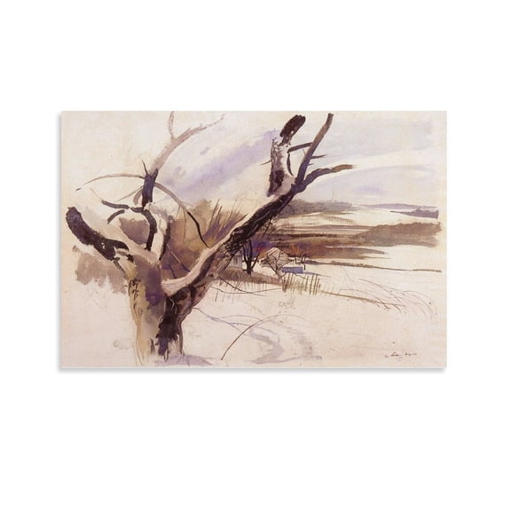 Andrew Wyeth Print Painting Winter Farm Scene Painting On Canvas Wall Art Poster Scroll Picture Print Living Room Walls Decor Home Posters 12x18inch(30x45cm)