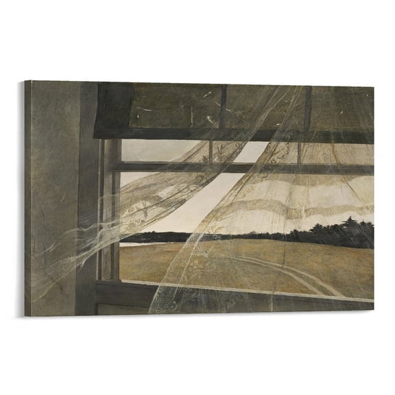 Andrew Wyeth Wind from The Sea Prints Poster Art Poster Canvas Painting Decor Wall Print Photo Gifts Home Modern Decorative Posters 12x18inch(30x45cm)