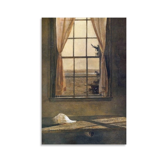 Andrew Wyeth The Window Painting Art Poster Wall Art Picture Painting Poster Canvas Print Posters Artworks Bedroom Living Room Decor 24x36inch(60x90cm)