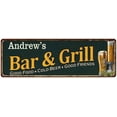 thumbnail image 1 of Andrew's Bar and Grill Sign Man Cave Decor 8x24 Gift 108240055248, 1 of 1
