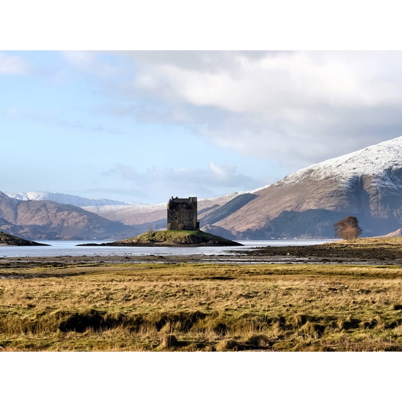Andrewmckie Loch Laich Castle Stalker Scotland Photo Extra Large XL Wall Art Poster Print