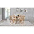 thumbnail image 1 of Coaster Andrews 5-Piece Round Counter Height Dining Set, Light Ash, 1 of 11
