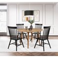 thumbnail image 1 of Coaster Andrews 5-Piece Round Dining Table Set, Light Ash and Black, 1 of 11