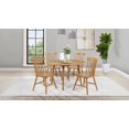 thumbnail image 1 of Coaster Andrews 5-Piece Round Wood Dining Room Table Set, Light Ash, 1 of 11