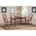 thumbnail image 1 of Andrews 5PC 60" Rectangle Butterfly Extendable Dining Set in Chestnut Brown Wood, 1 of 4