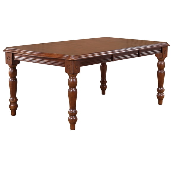 Andrews 72" Rectangle Butterfly Leaf Extendable Dining Table Chestnut Brown Wood