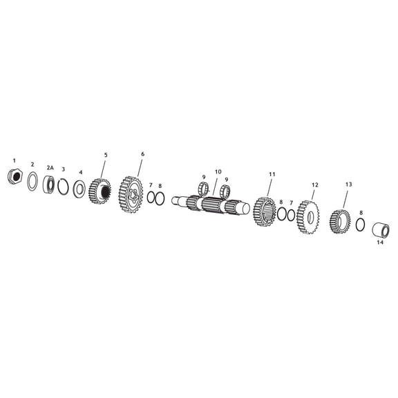 Andrews Countershaft for 5-Speed Big Twin (10) 296700