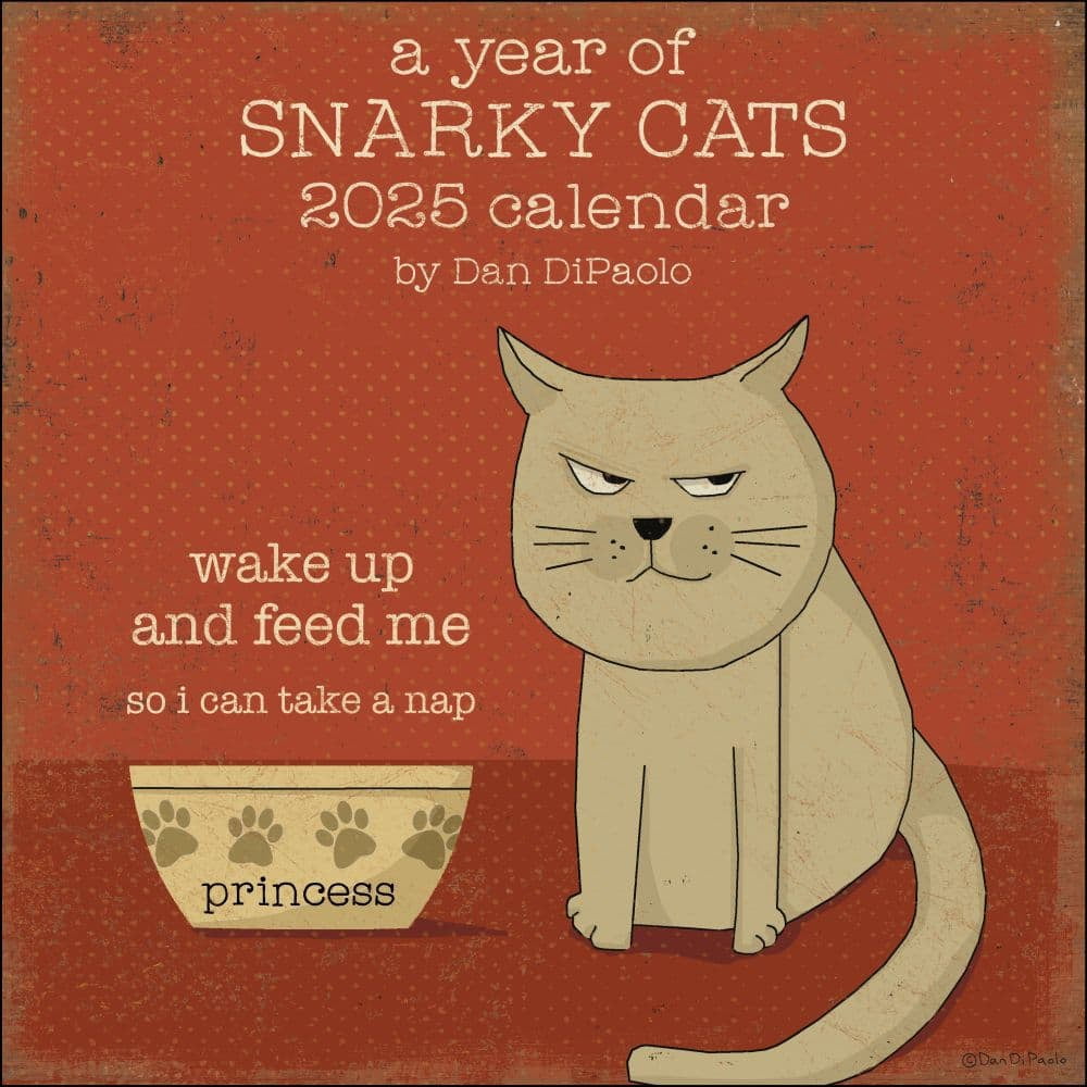 Andrews McMeel Publishing, Snarky Cats 2025 Wall Calendar by Dan