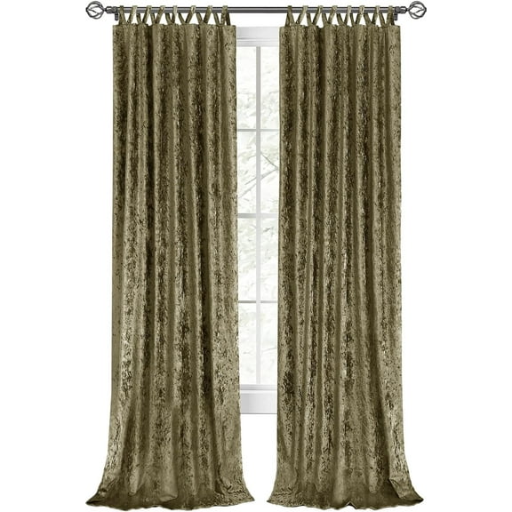 Andriyani 1pc Harper Criss-Cross Window Curtain Panel - 50x63 Moss