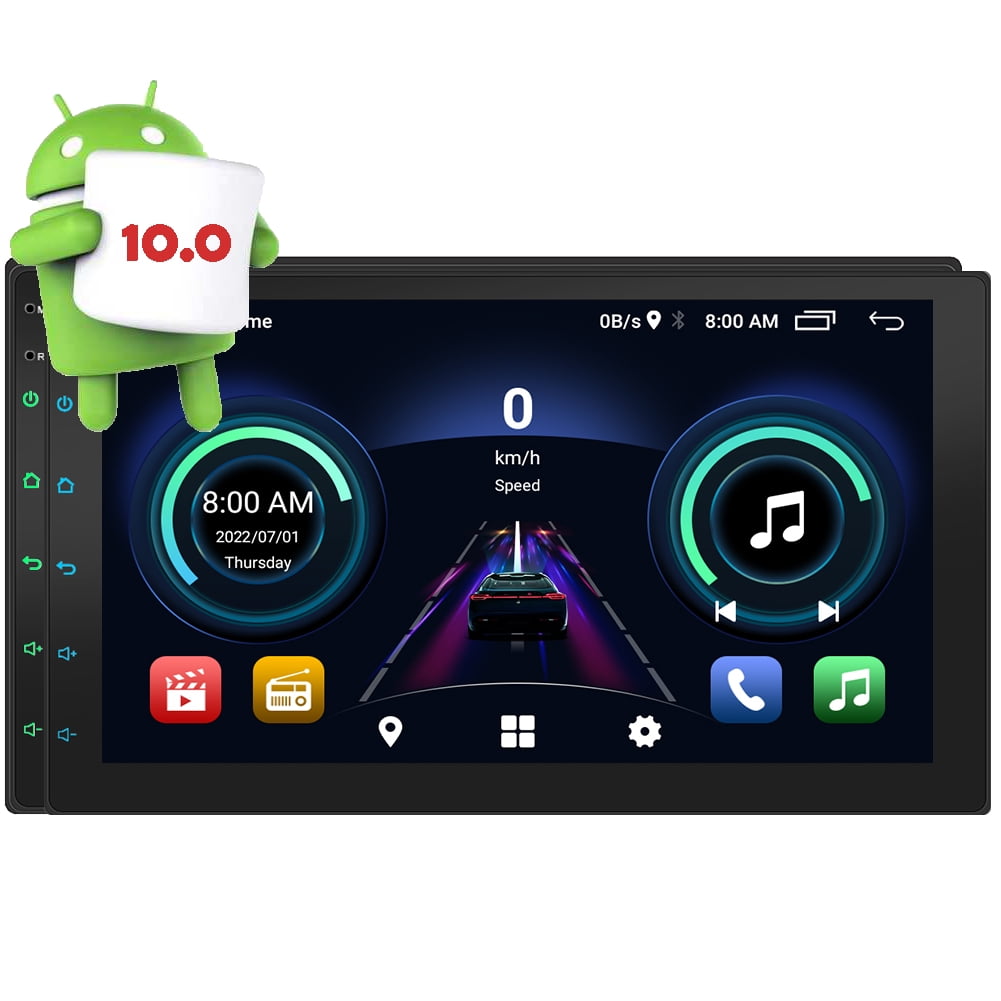 Android 10.0 Car Stereo Double Din Car Radio with Navigation in Dash  Bluetooth FM/AM Radio Receiver 7 Inch 2 Din Head Unit Support GPS WiFi  Mirror