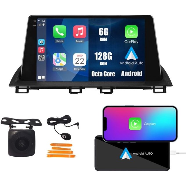 Android 10 4G Ram 64G ROM PX6 Cortex A72 Navigation Radio Steering