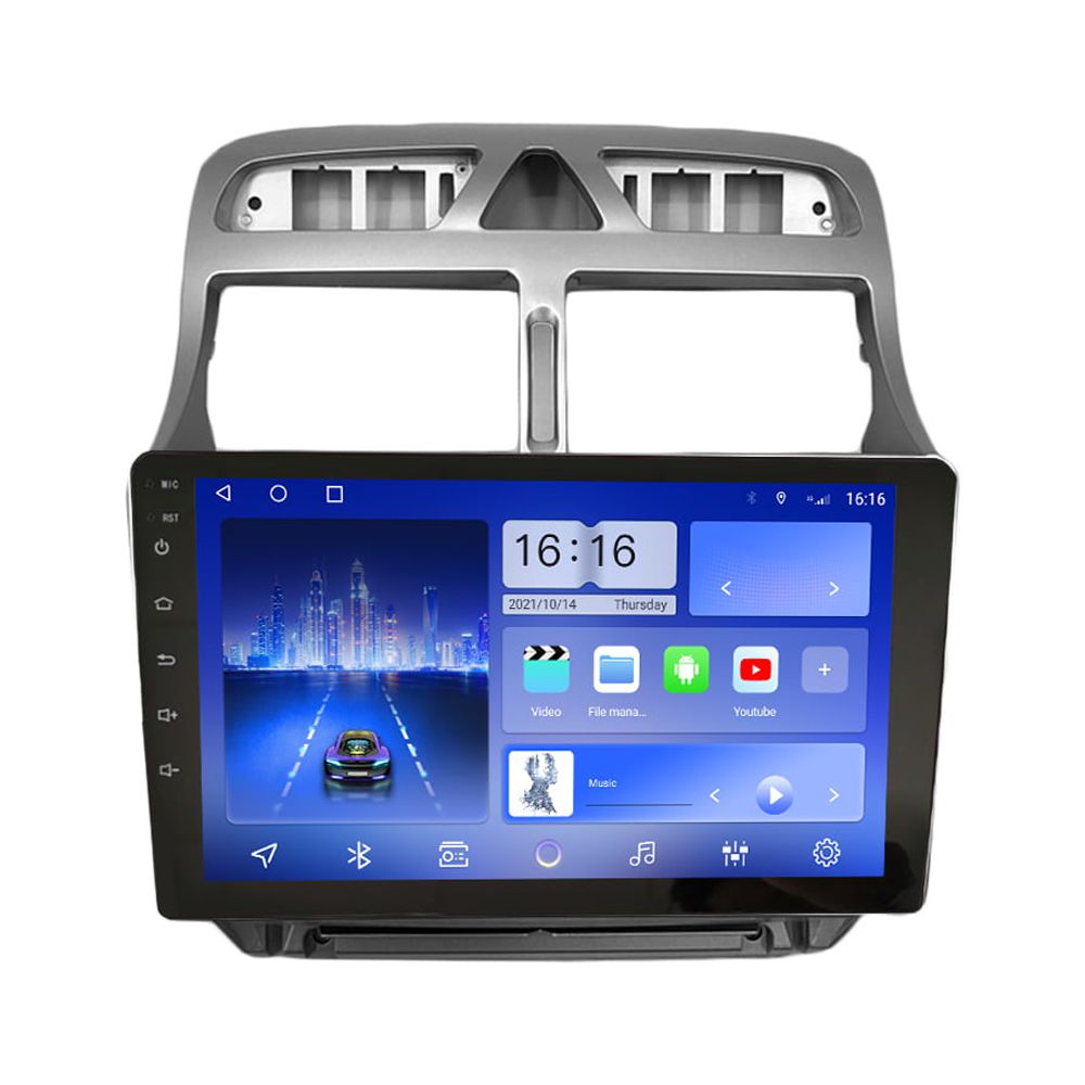 Android 10 Autoradio 9" Car Navigation Stereo Octa Core 3GB 32GB Multimedia Player GPS Radio 2.5D Touch Screen for Peugeot 307 2002 03 04 05 06 07 08 09 10 11 12 2013 - image 1 of 5