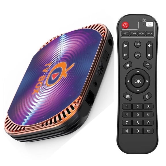 Android 11.0 TV Box MXIII X4 Amlogic S905X4 with 4GB RAM 32GB ROM 4K Ultra HD H.265 Dual Band WiFi BT 4.0 Media Box 2.4/5Ghz WiFi 1000M LAN