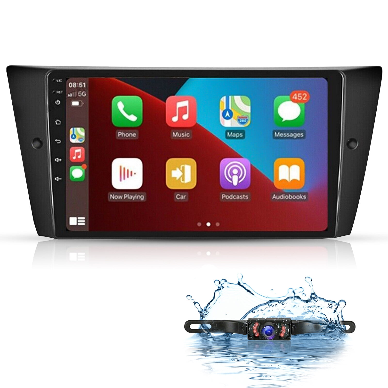 Android 11 Double Din Car Stereo Fit for BMW 3 Series E90 E91 E92 E93