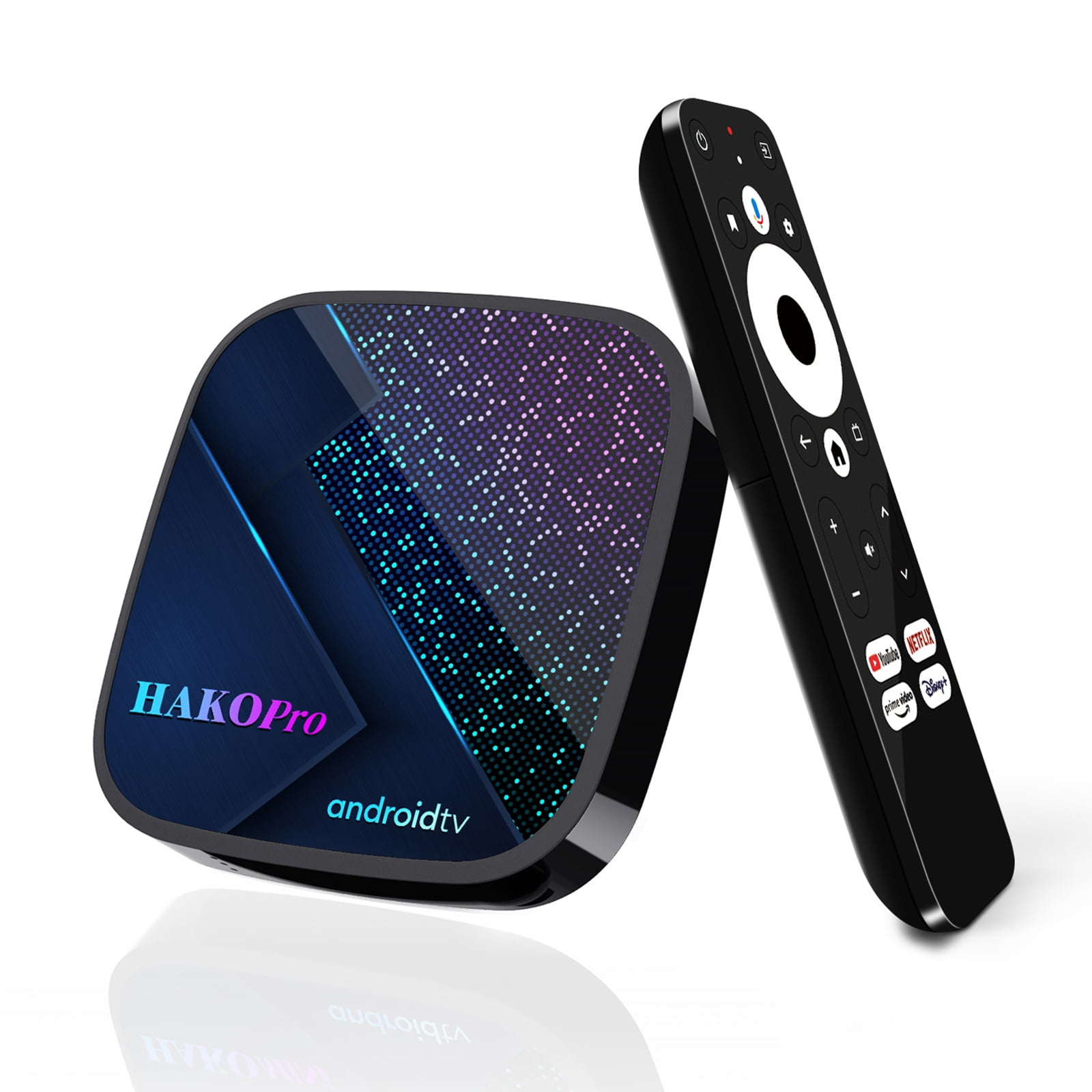 Android 11 TV Box HAKO Pro Smart TV Box 2.4G/5G Dual WiFi BT 5.0 Amlogic  S905Y4-B Support Dolby Audio AV1, H.265, VP9, HDR 10+ Supports Netflix,  Prime