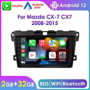 Android 12.0 Bluetooth Carplay RDS 9" Touchscreen Car Stereo Radio Head Unit GPS Navigation For Mazda CX-7 2008-2015