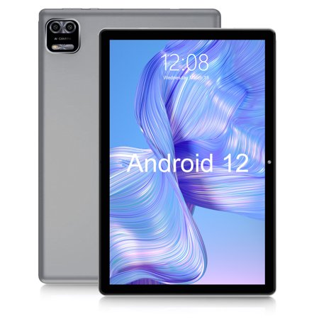Android 12.0 Tablet 10 inch WeTap Y10,3GB RAM 64GB Storage,2MP+8MP Dual Camera,Quad-Core,1280x800 | Wi-Fi | Bluetooth | 5000mAh | Google GMS Certified | Gray