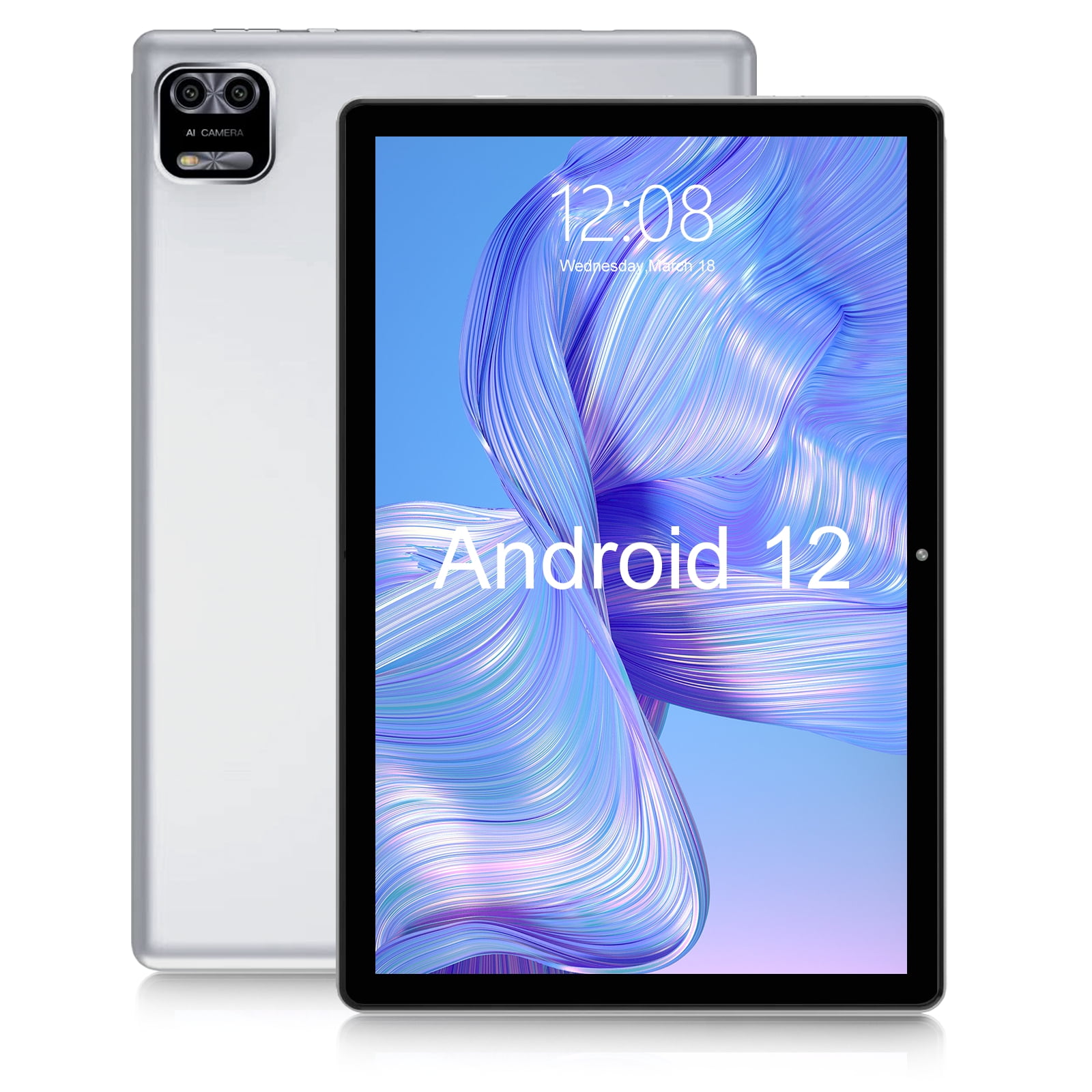Sonew pour tablette Android 12 Tablette 10,1 pouces 12 Go de RAM 256 Go de  ROM Octa Core 2,4 G 5 G WiFi 4 G LTE Tablette pour