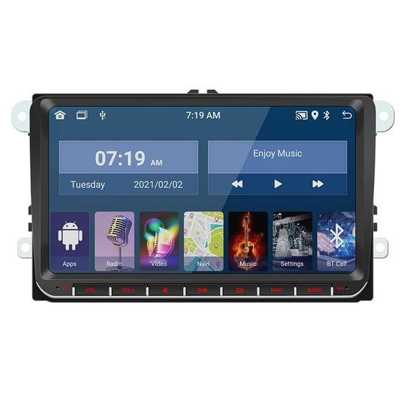 Android 12 2GB+64GB Car Stereo 9" for V-lkswagen Steering Wheel Control Driving Recorder CarPlay, Android Auto, GPS Navigation, Bluetooth, WiFi, Mirror Link