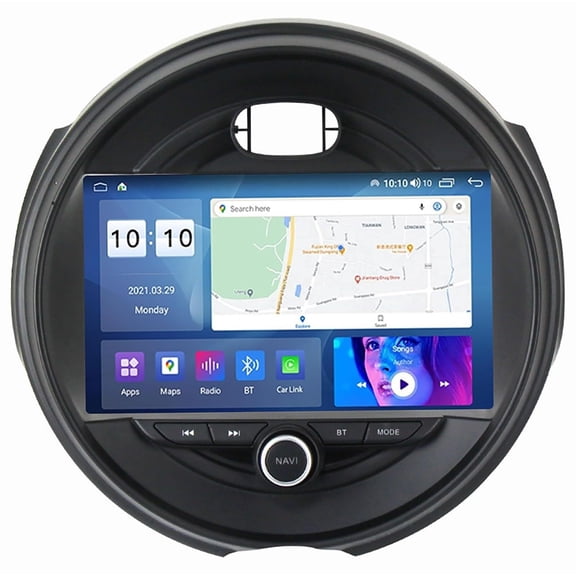 Android 12 Car Radio Stereo for B-MW Mini 2014-2020, Car Audio Receivers Video Player 9 Inch Touch Screen Car Navigation Headunit with BT GPS Hand-Free-Calling FM Mirror Link M500S 8 core 4+64GB