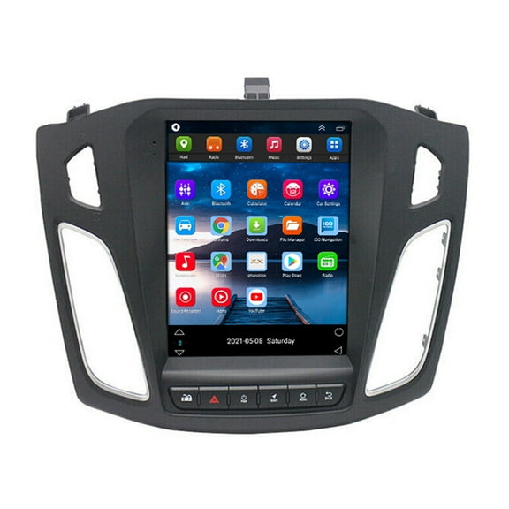 Android 12 Car Radio Stereo for Ford Focus 2012-2018 9.7" Touch Screen Multimedia Player with Wireless CarPlay Android Auto Navigation Bluetooth Radio WiFi SWC MirrorLink Backup Camera 2G+32G Black