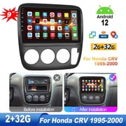Zcargel Android 12 Car Stereo 9 Inch Touchscreen, for Honda CRV 1995-2000 Wireless Apple CarPlay & Android Auto, Bluetooth Car Radio HiFi/WiFi/GPS Navigation/FM Radio/USB with Backup Camera+Mic 2+32G