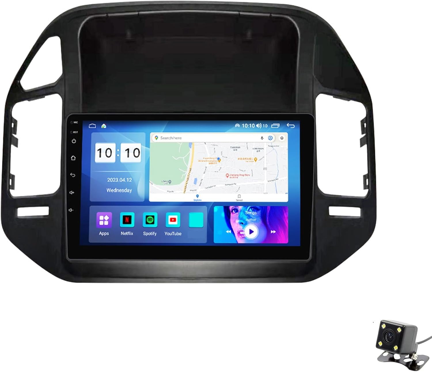 Android 12 Head Unit 2 Din Car Stereo Sat Nav for Mitsubishi Pajero V73