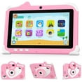 thumbnail image 1 of Android 12 Kids Tablet, 7 inch Tablet for Kids, 4GB RAM 32GB ROM Toddler Tablet, 1.5Ghz Quad-core Processor, Safety Eye Protection Screen, Parental Control APP, Tablet with Shockproof Case, 1 of 6