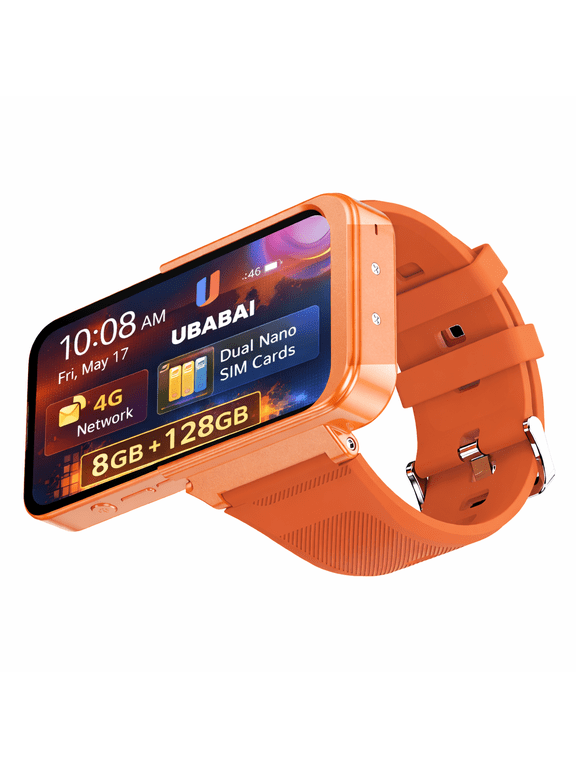 Android 12 Smart Watch with 3.97" HD Touchscreen, MT6762 8GB+256GB, App Support, Dual Camera