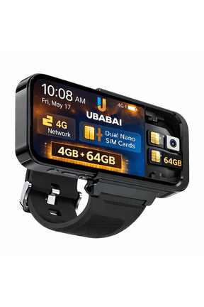 Android 12 Smart Watch with 3.97" HD Touchscreen, MT6762 8GB+256GB, App Support, Dual Camera