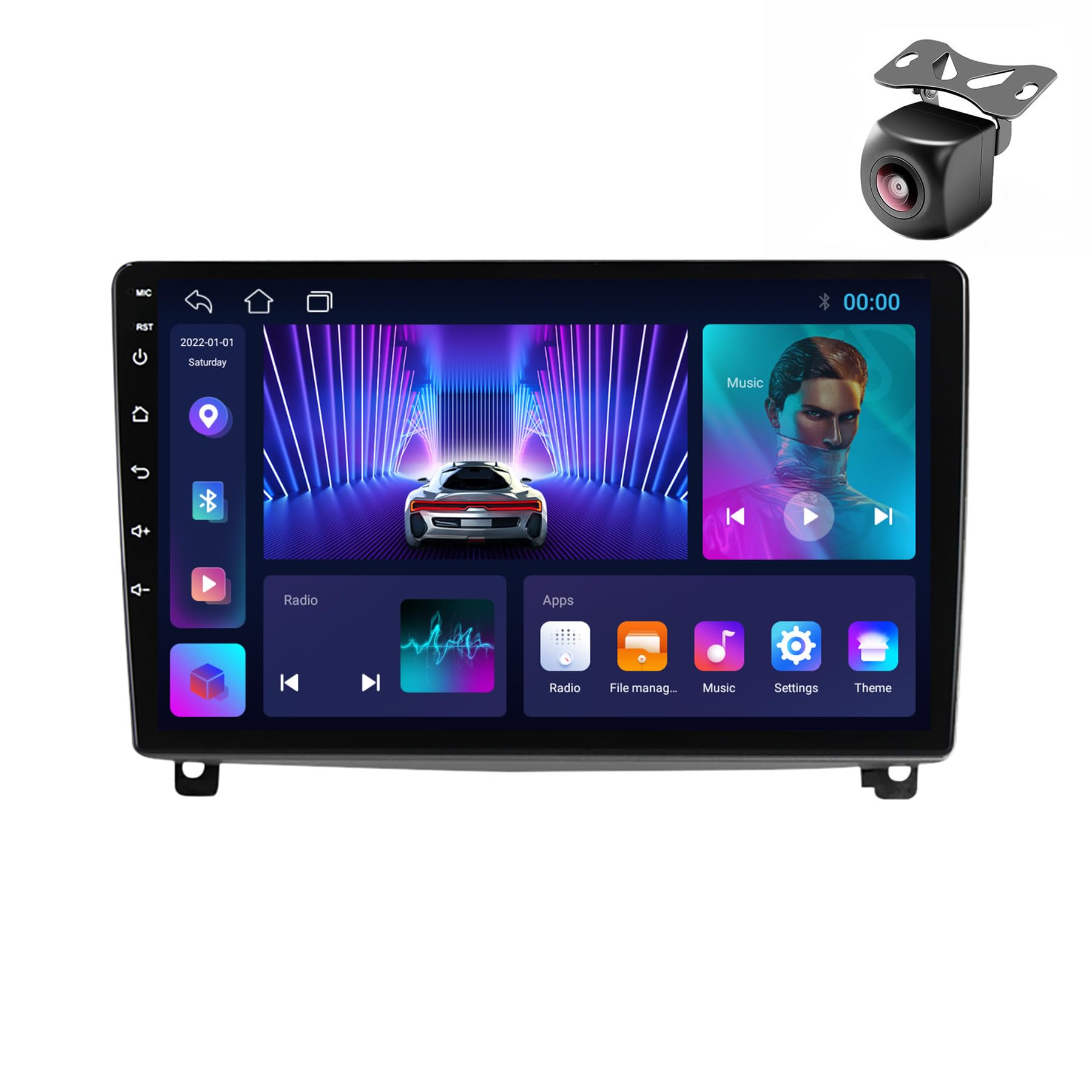 Android 12 System for Peugeot 407 CC SW 407CC 2004-2011 2 DIN Car ...