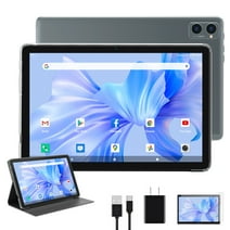 Android 12 Tablet,10 Inch Tablet,Tablet with 8GB RAM+128GB ROM, 5G WiFi Tablet,Octa-Core,HD Touchscreen,Dual Camera,GPS,1TB TF Expand,2 IN 1  Tablet with Leather Case,Laptop Tablet, Mother's Day Gift