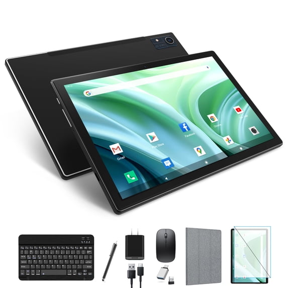 Android Tablet,10inch Tablets,24GB (8+16 Expand) RAM+128GB ROM+1TB Expand,Octa-Core Processor,2.4G/5G WiFi Tablet with Keyboard,1280*800 IPS Display Laptop Tablets,GPS Tableta