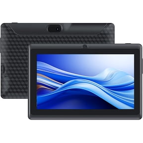 Android Tablet, 7 Inch Tablets, 4GB+32GB+1024GB Expand, Quad-Core 1.5GHz Processor, 5MP Dual Camera,1024 x 600 IPS HD Display Screen, 3000mAh Battery, WiFi, BT, Google GMS 7" Tablet, Black