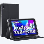 Android Tablet, 7 Inch Tablets, 8GB+32GB+1024GB Expand, Quad-Core 1.5GHz Processor, 5MP Dual Camera,1024 x 600 IPS HD Display Screen, 3000mAh Battery, 5G WiFi6, Google GMS 7 Tablet with Case