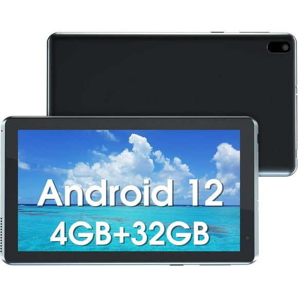 Android 12 Tablet 7 inch, 4GB RAM 32GB ROM 512GB Expand Tablets, Quad-core 1.5Ghz Processor Computer Tablet for Kids, Dual Camera, HD Touch Screen, 2.4G+5G Wi-Fi 6 BT 5.0, 3000 mAh Battery Tablet