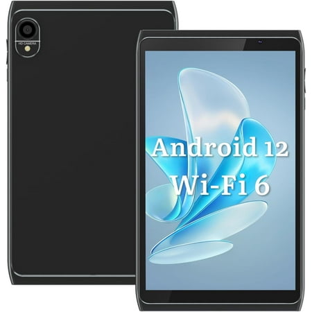 Android 12 Tablet 8 inch, 4GB RAM 32GB ROM/ 512GB SD Expansion Tablet PC, 1.6Ghz Quad-core Processor Tablet, 1280x800 IPS HD Touchscreen, 8MP Dual Camera Tablets, Support WiFi6, BT, 4300 mAh Battery