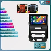 Android 13.0 Bluetooth Apple Carplay 2+32GB Wifi Car Stereo Radio Head Unit GPS Navigation Player For Ford F150 F-150 P415 Rapter 2008 2009 2010 2011 2012 2013 2014