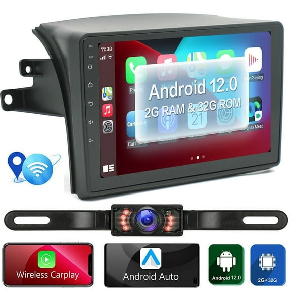 Android 13.0 Car Stereo Radio for Toyota Sienna 2004-2010 9" Support Carplay Android Auto Navigation Bluetooth Radio Video Steering Wheel Control Camera 2G+32G,Black